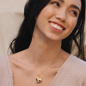 Heart + Arrow Locket - Gold